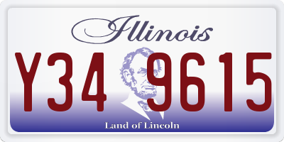IL license plate Y349615