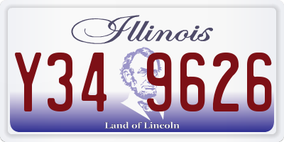 IL license plate Y349626