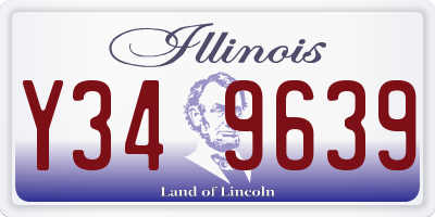 IL license plate Y349639