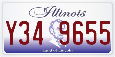 IL license plate Y349655