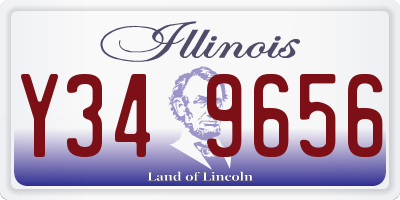 IL license plate Y349656