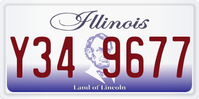 IL license plate Y349677