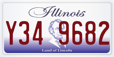 IL license plate Y349682