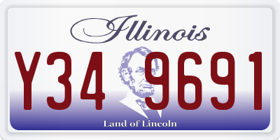 IL license plate Y349691