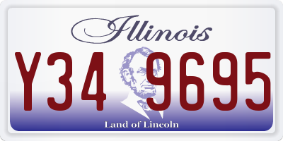 IL license plate Y349695