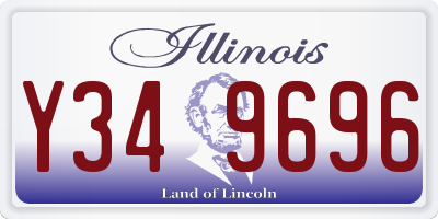IL license plate Y349696