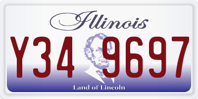 IL license plate Y349697