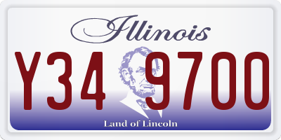 IL license plate Y349700