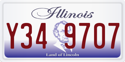 IL license plate Y349707