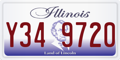 IL license plate Y349720