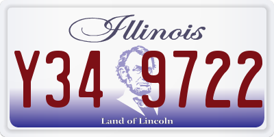 IL license plate Y349722