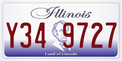 IL license plate Y349727