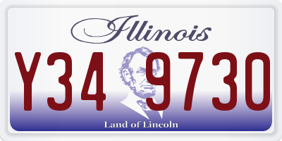 IL license plate Y349730