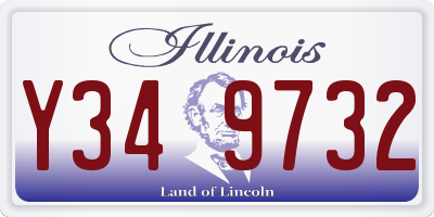 IL license plate Y349732