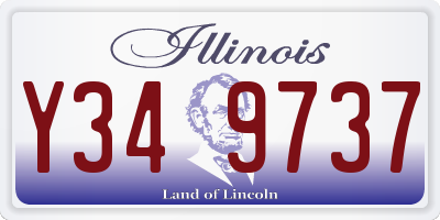IL license plate Y349737