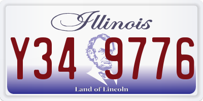 IL license plate Y349776