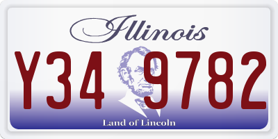 IL license plate Y349782
