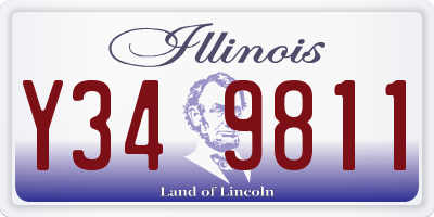 IL license plate Y349811