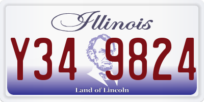 IL license plate Y349824
