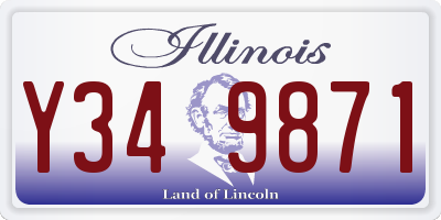 IL license plate Y349871
