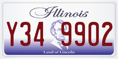 IL license plate Y349902