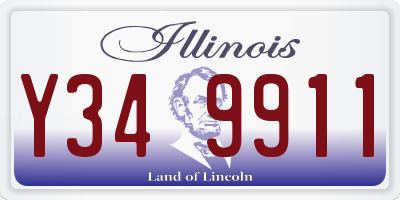 IL license plate Y349911