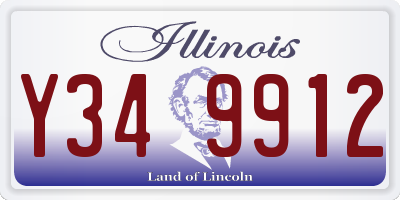 IL license plate Y349912