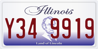IL license plate Y349919