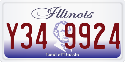 IL license plate Y349924