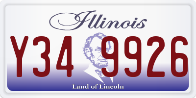 IL license plate Y349926