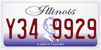 IL license plate Y349929