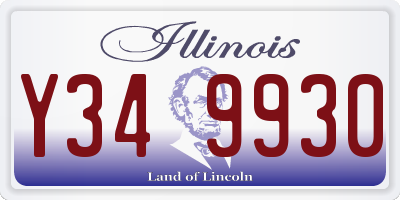 IL license plate Y349930