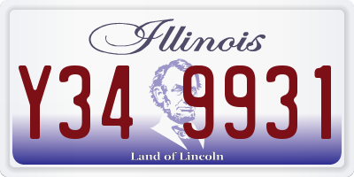 IL license plate Y349931
