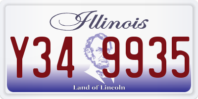 IL license plate Y349935
