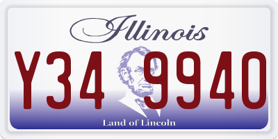 IL license plate Y349940