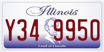 IL license plate Y349950