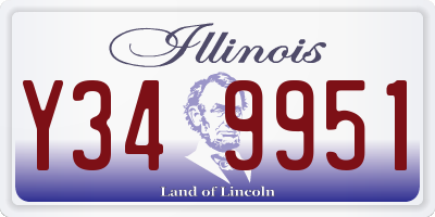 IL license plate Y349951