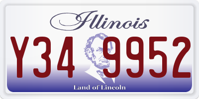 IL license plate Y349952