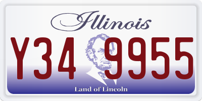 IL license plate Y349955