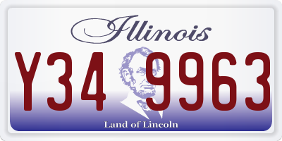 IL license plate Y349963