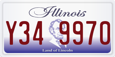 IL license plate Y349970