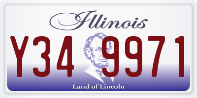 IL license plate Y349971