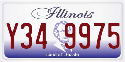 IL license plate Y349975