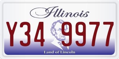 IL license plate Y349977