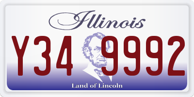 IL license plate Y349992