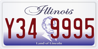 IL license plate Y349995