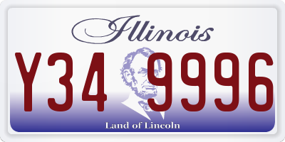 IL license plate Y349996