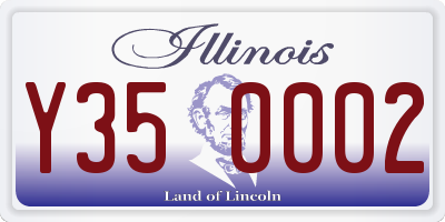 IL license plate Y350002