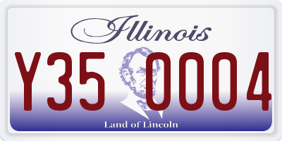IL license plate Y350004
