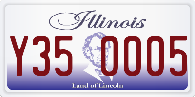 IL license plate Y350005